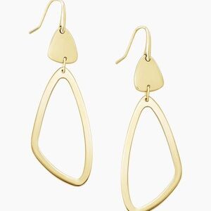 NWOT Kendra Scott Gold Kira Drop Earrings